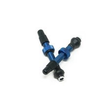 Tubeless Valve Kit Aluminum Blue 40mm (2 Valves)