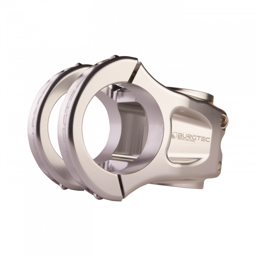 BURGTEC představec Enduro MK3 - Barva: Rhodium Silver, Průměr řídítek: 35, Délka představce: 35