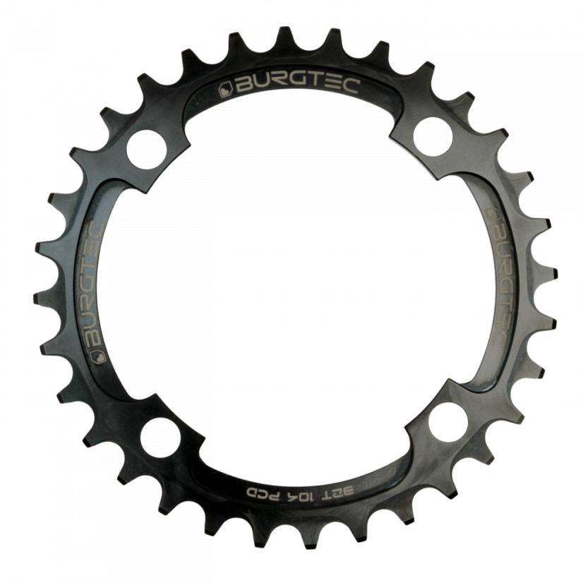 Převodník 104MM BCD THICK THIN - Barva: Burgtec Black, Velikost převodníku: 34T