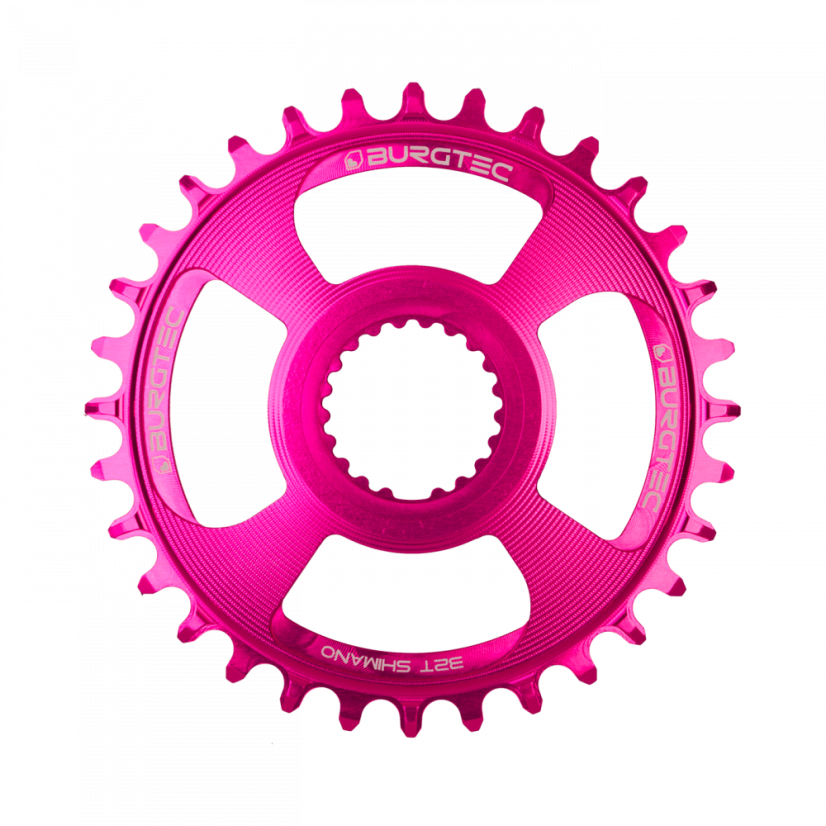 Převodník SHIMANO DIRECT MOUNT THICK THIN - Barva: Toxic Barbie, Velikost převodníku: 28T
