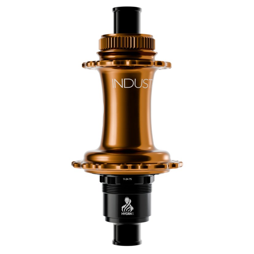 Zadní náboj HYDRA2 CL - Barva: Bronz, Počet paprsků: 28, Specifikace koncovky zadní: QR141, Ložiska náboje: Ocelová