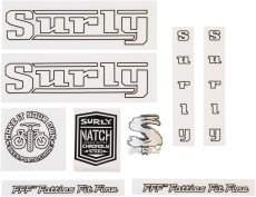 Surly Pacer — sada samolepek Make It Your Own, bílá