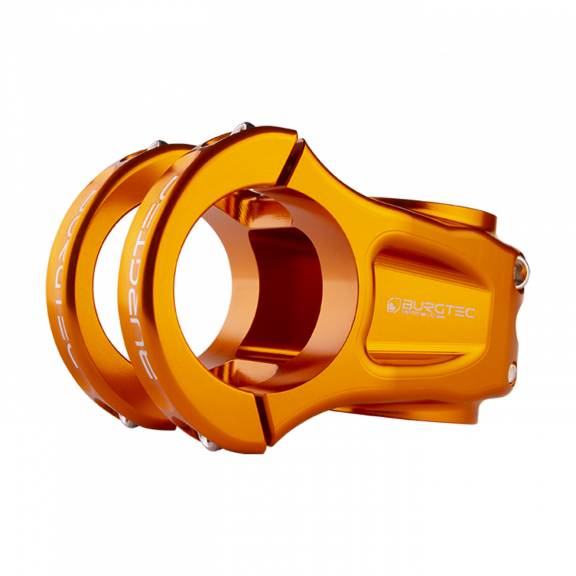 BURGTEC představec Enduro MK3 - Průměr řídítek: 35, Délka představce: 35, Barva: Iron Bro Orange