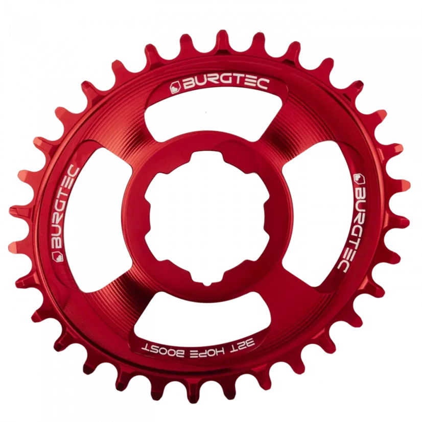 Převodník OVAL HOPE BOOST DIRECT MOUNT THICK THIN - Barva: Race Red, Velikost převodníku: 32T