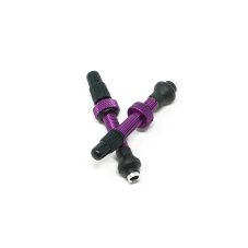 Tubeless Valve Kit Aluminum Purple 40mm (2 Valves)