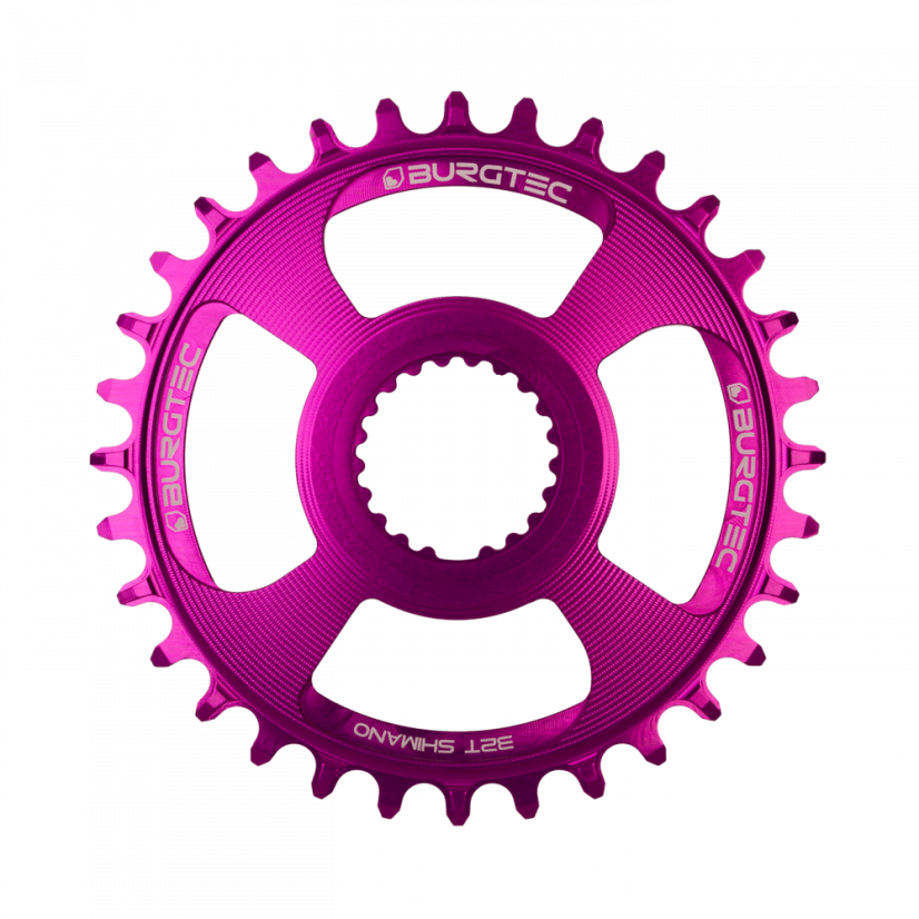 Převodník SHIMANO DIRECT MOUNT THICK THIN - Barva: Purple Rain, Velikost převodníku: 32T
